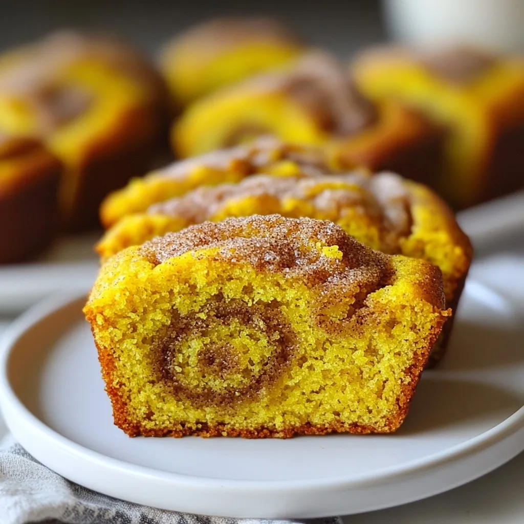 Mini Pumpkin Bread with Cinnamon Swirl Delight