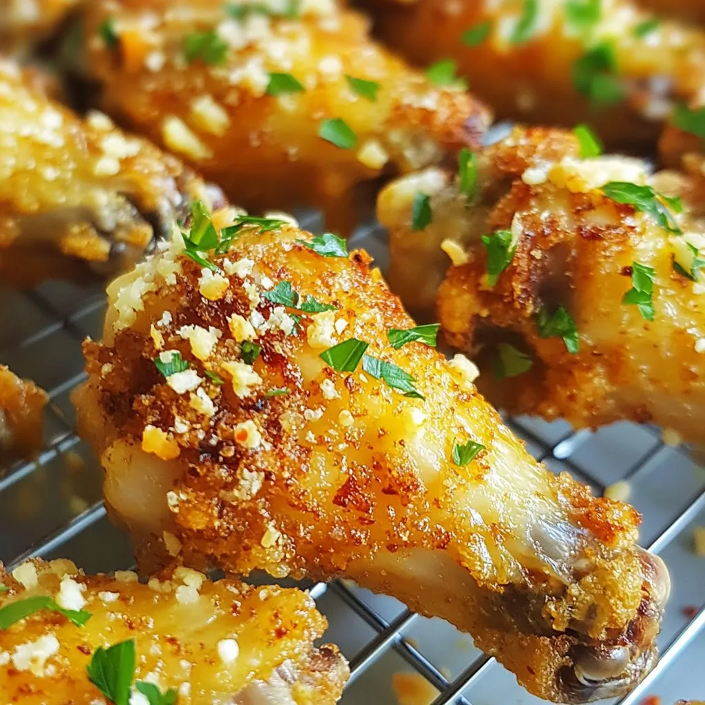 Garlic Parmesan Chicken Wings Savory and Delicious Treat