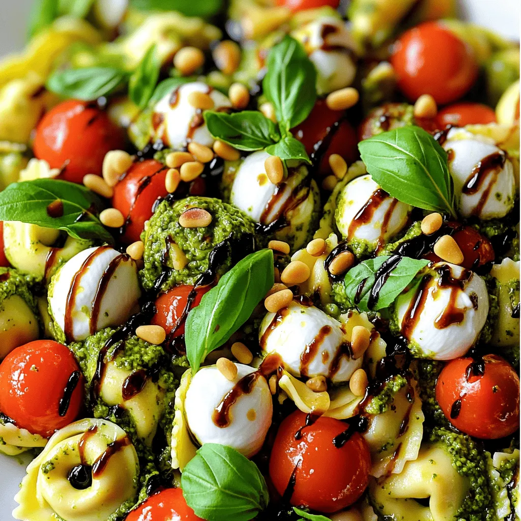 Minute Caprese Pesto Tortellini Delightful Meal Idea