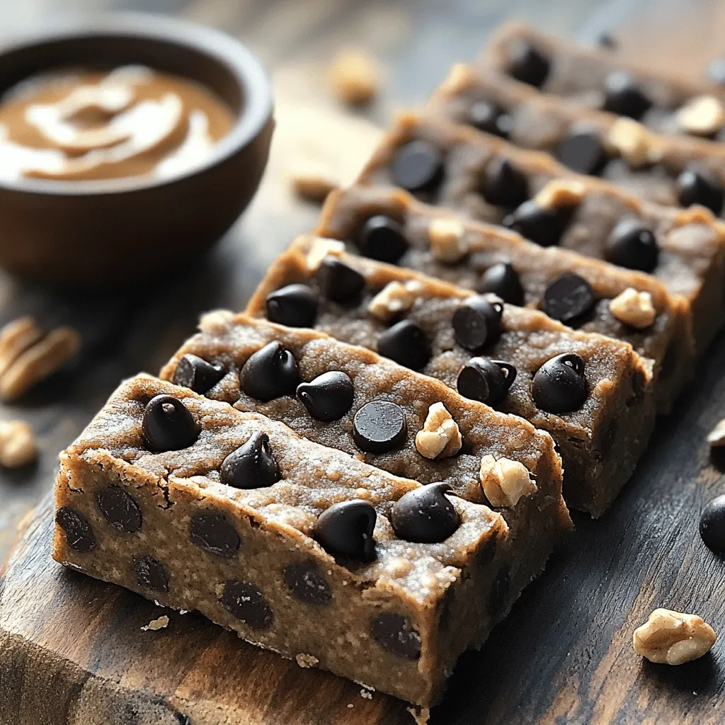 High-Protein Chocolate Chip Cookie Dough Bars Delight