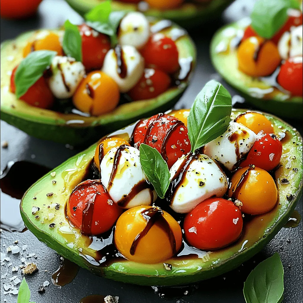 Caprese Stuffed Avocados Flavorful and Fresh Delight