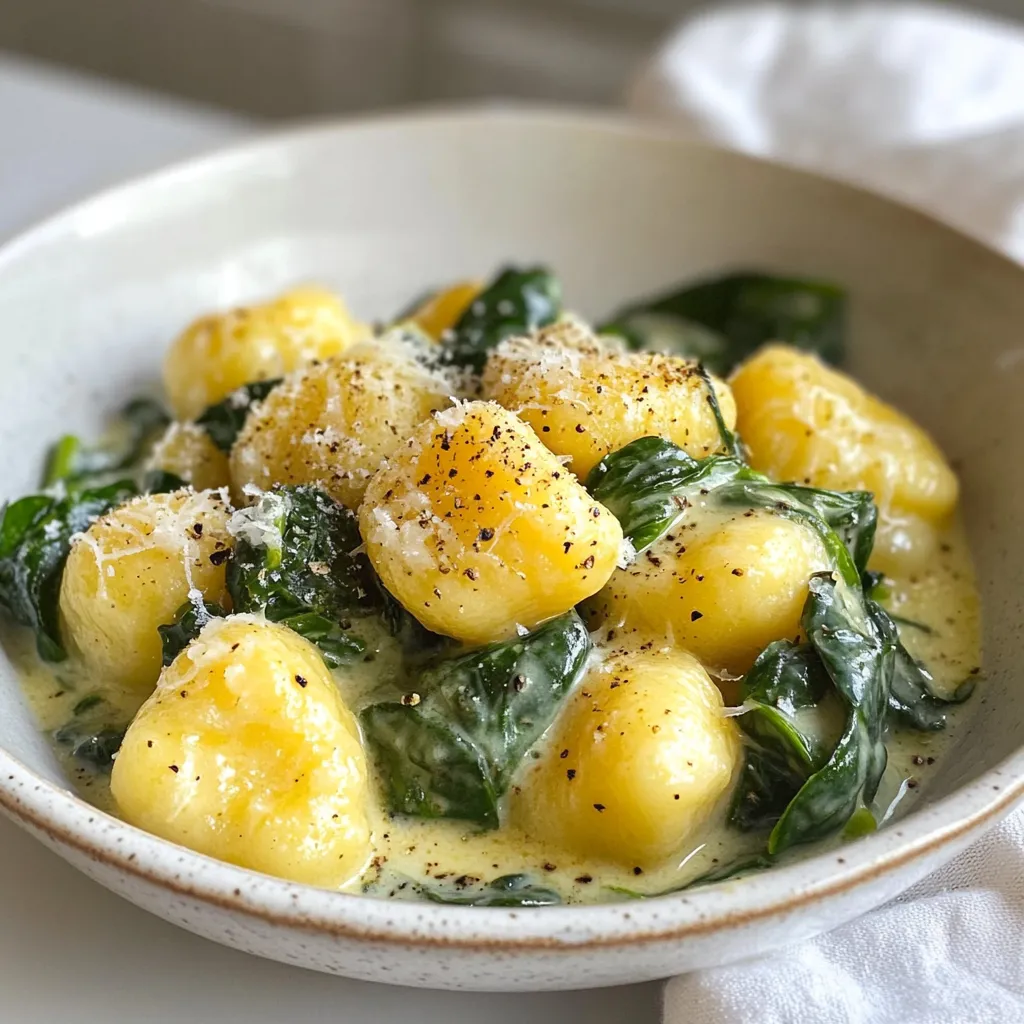 Creamy Spinach Gnocchi Comforting Dinner Delight