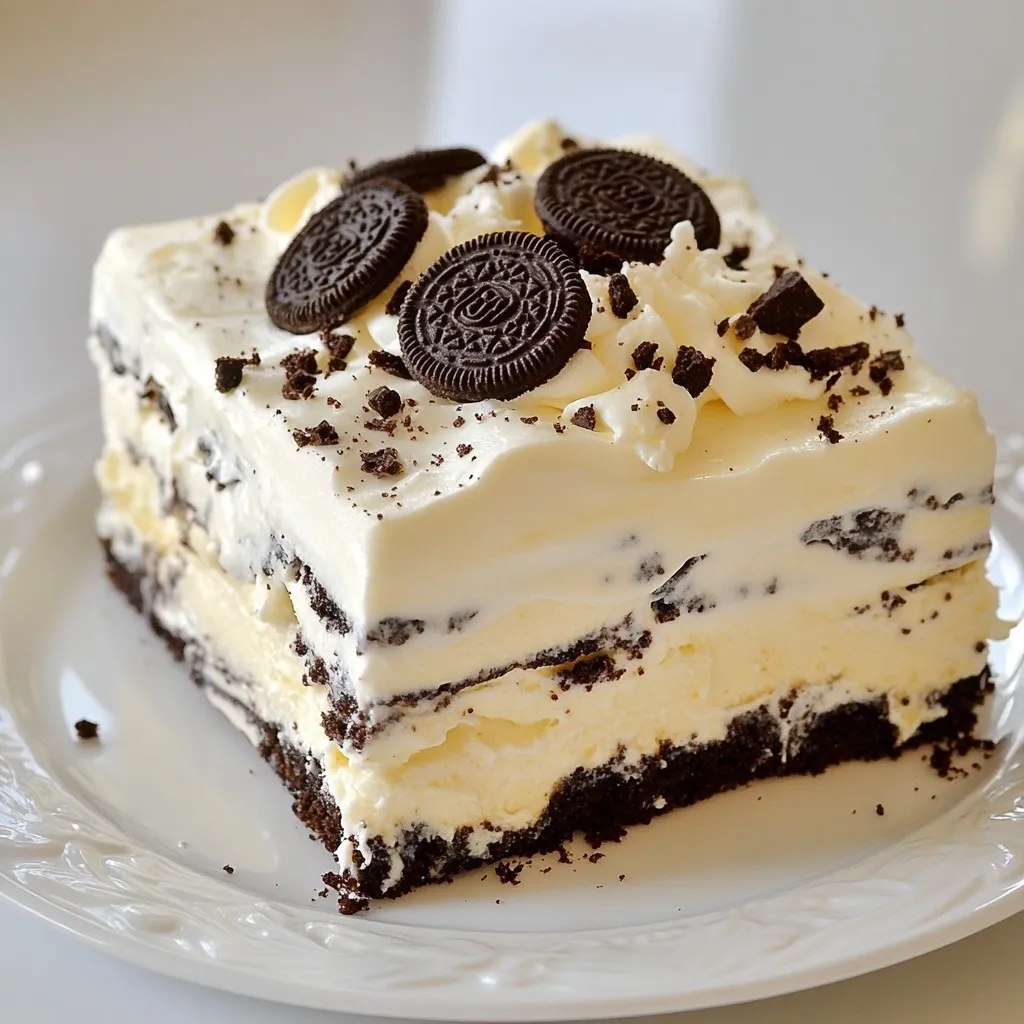 Cookies and Cream Icebox Cake Simple and Tasty Treat