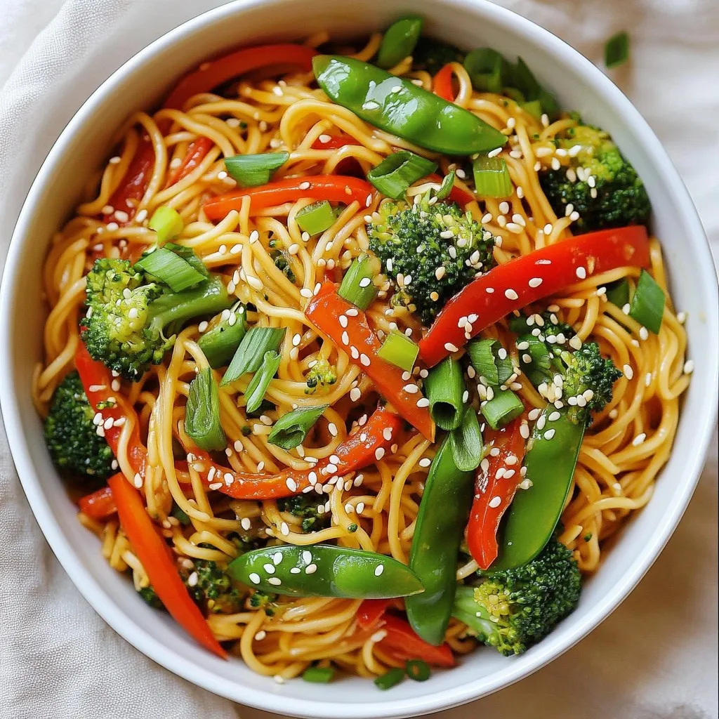 Sesame Garlic Noodle Stir Fry Flavorful and Quick Meal