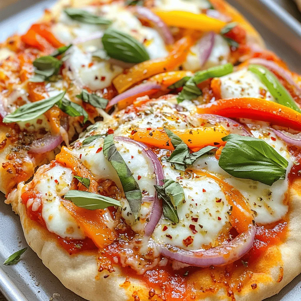 Spicy Garlic Naan Pizza Flavorful and Easy Recipe