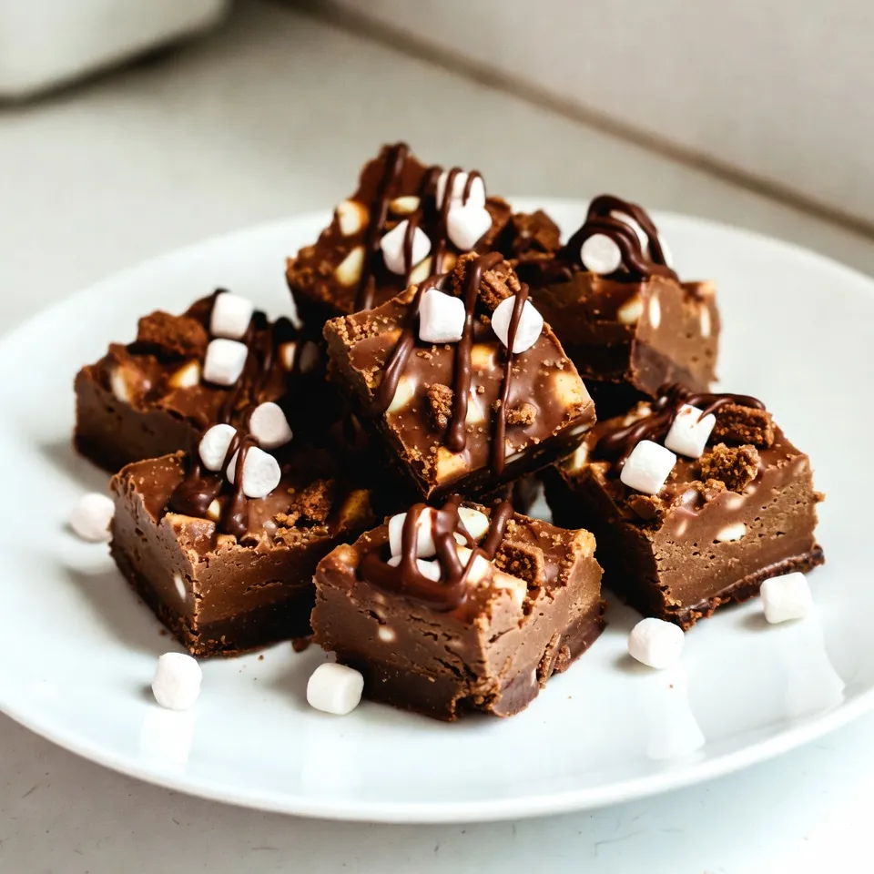 Chocolate Marshmallow Rocky Road Fudge Delight