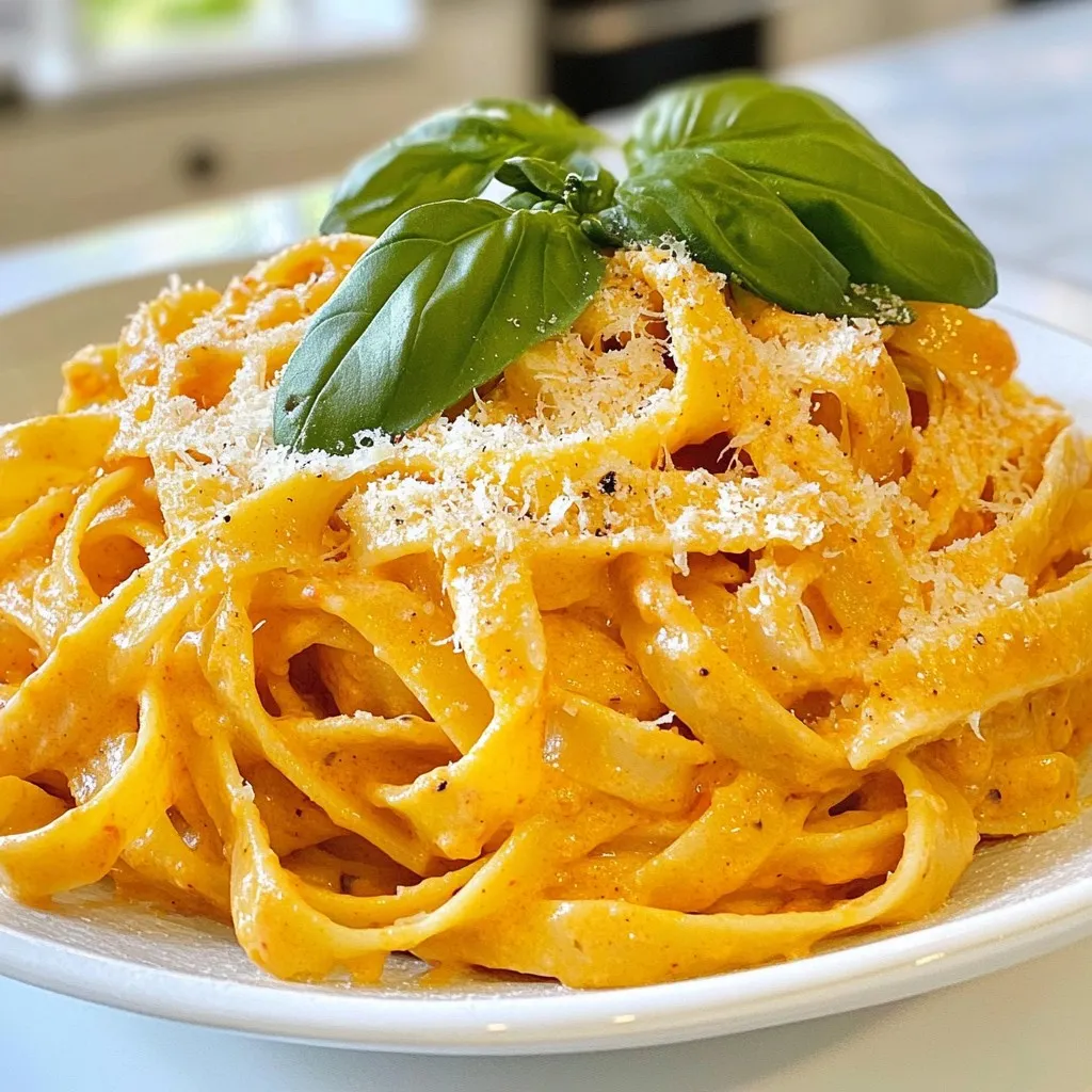 Creamy Roasted Red Pepper Pasta Easy and Flavorful Dish
