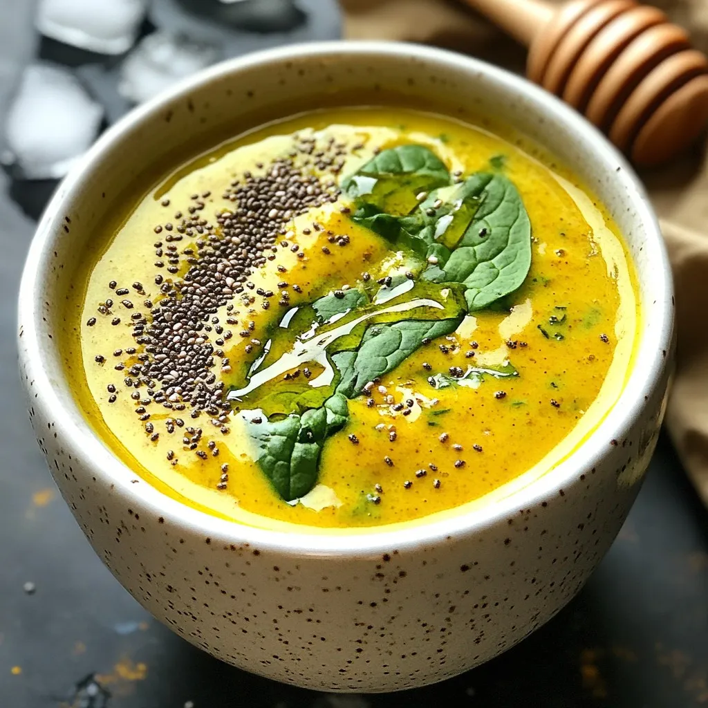 Turmeric Ginger Immunity Smoothie for Strong Health