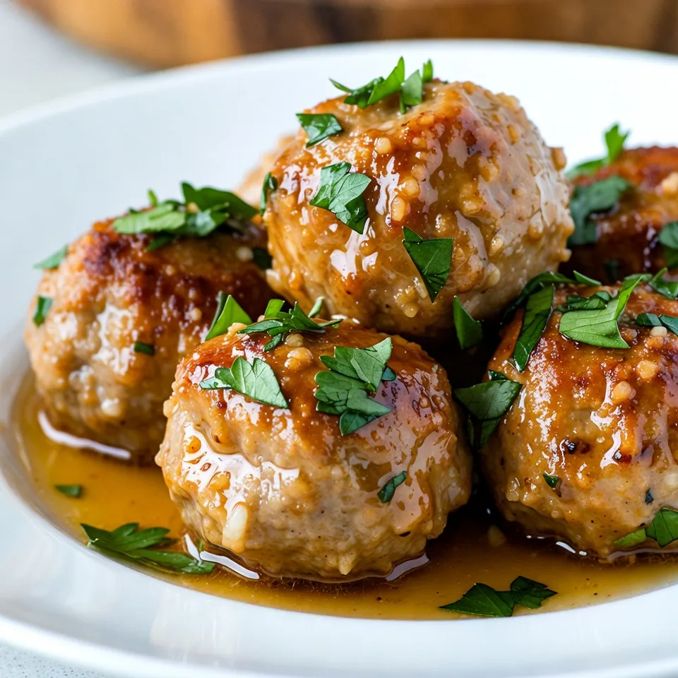 Garlic Butter Chicken Meatballs Simple Dinner Delight