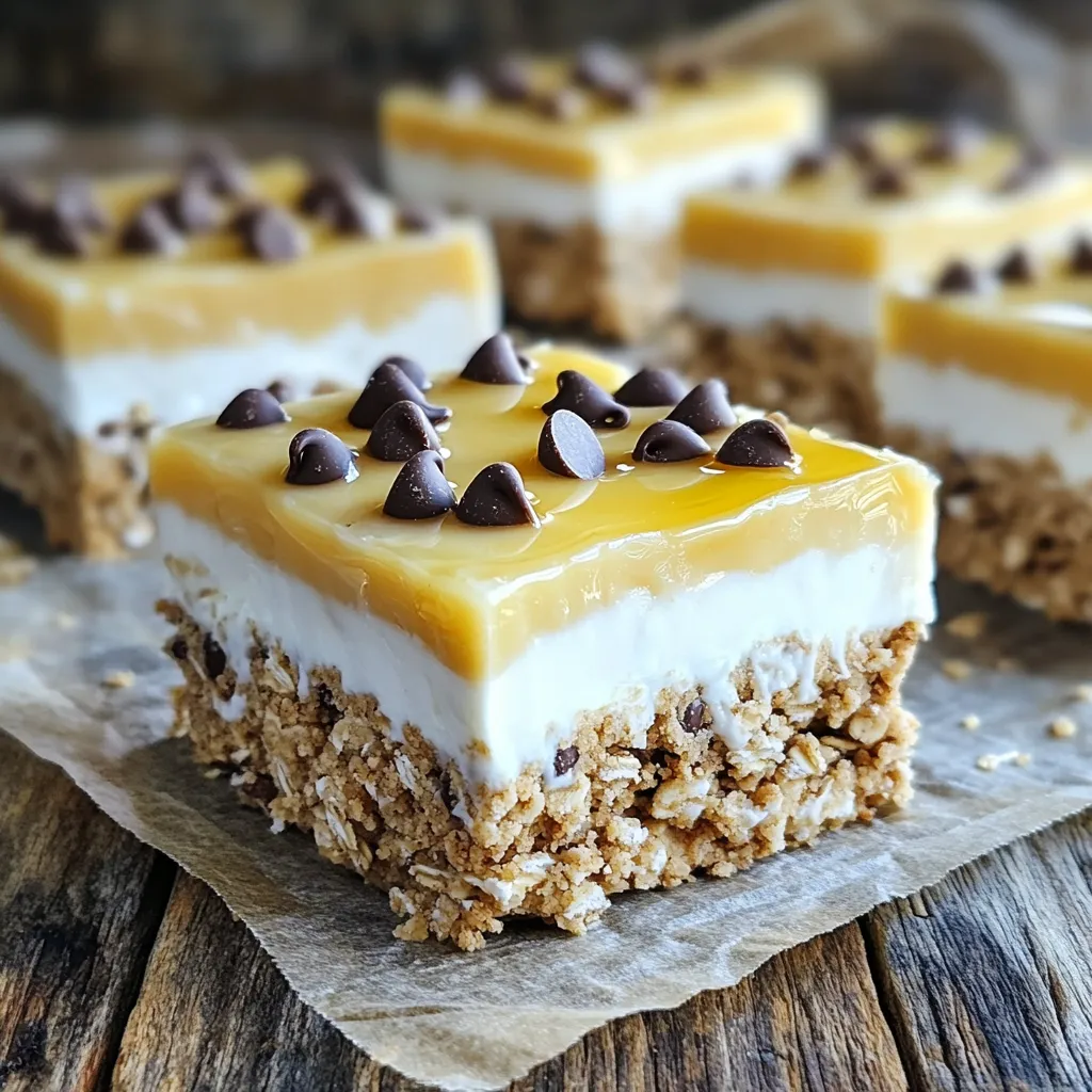 No-Bake Cookie Dough Greek Yogurt Bars Delight