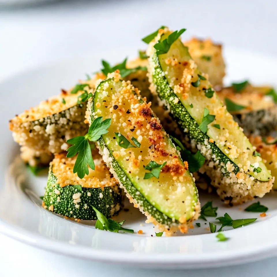 Garlic Parmesan Zucchini Fries Crispy and Delicious