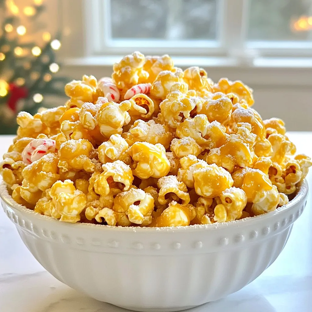Eggnog Popcorn Festive Treat for Holiday Celebrations