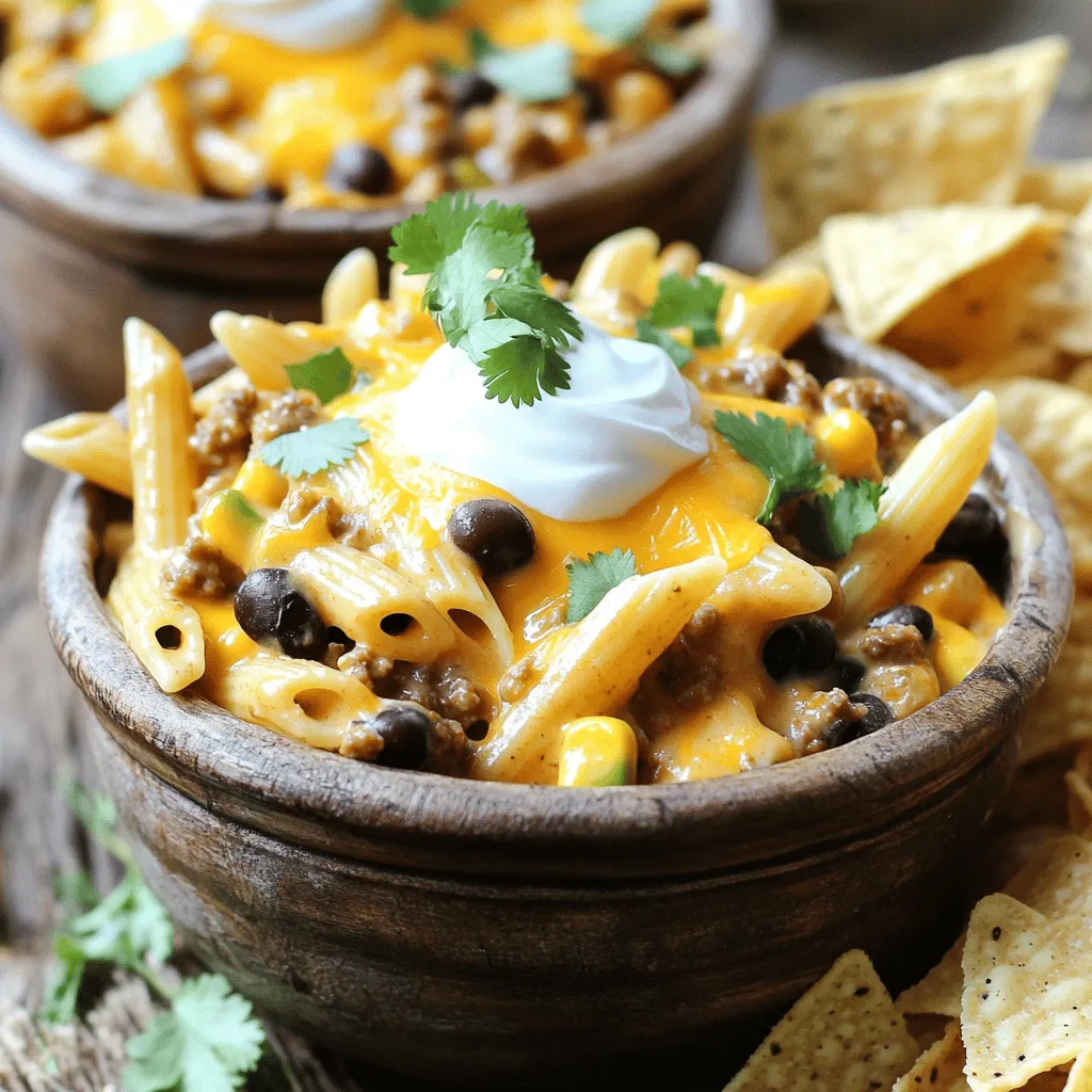 One-Pot Creamy Taco Pasta Quick and Tasty Meal