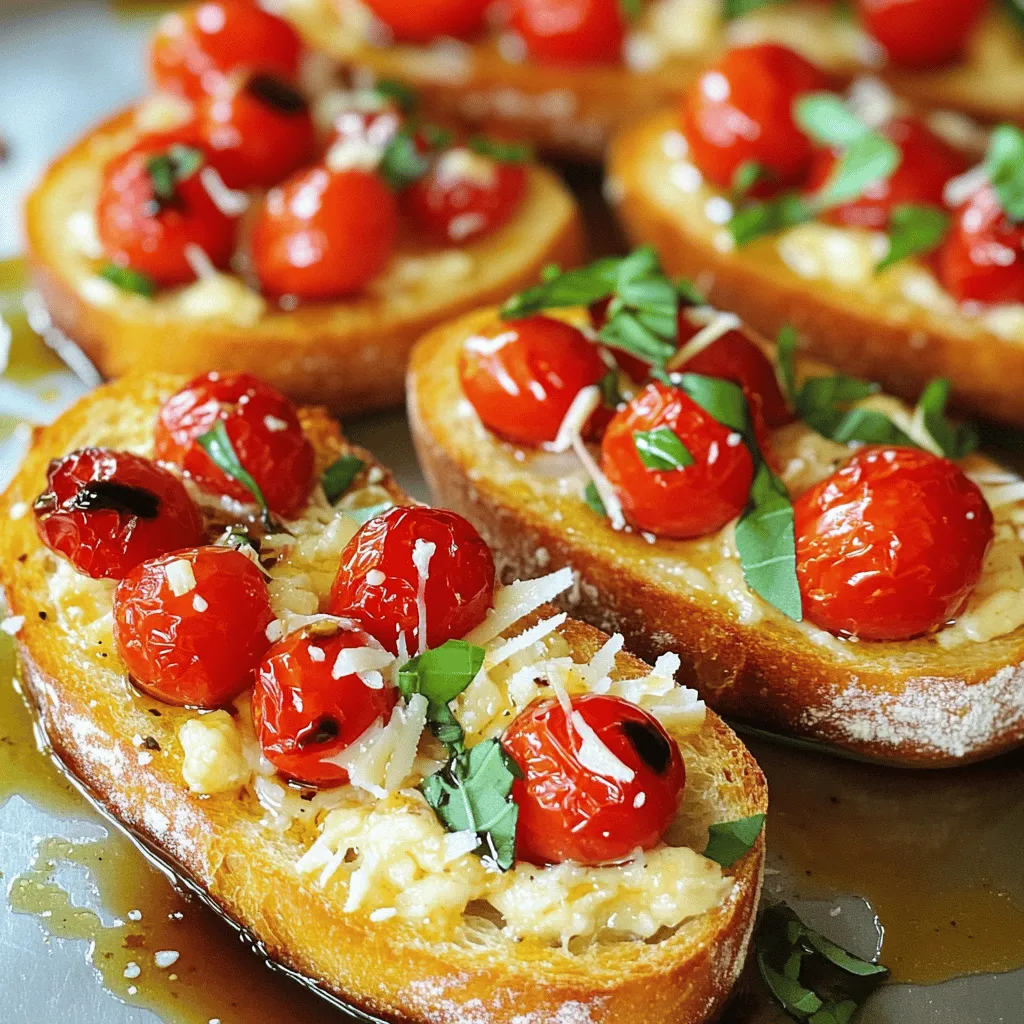 Roasted Garlic Tomato Bruschetta Fresh and Flavorful Dish