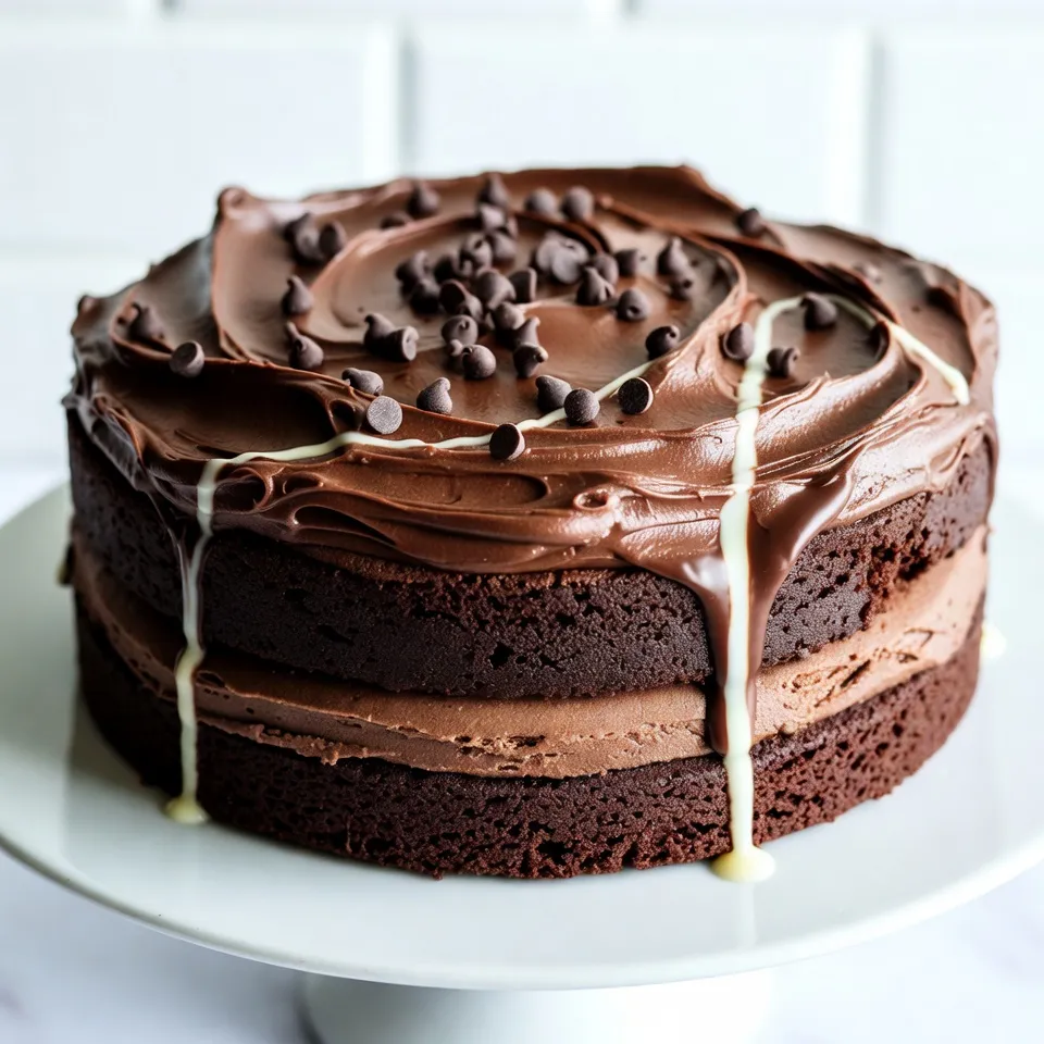 Triple Chocolate Fudge Cake Rich and Decadent Dessert