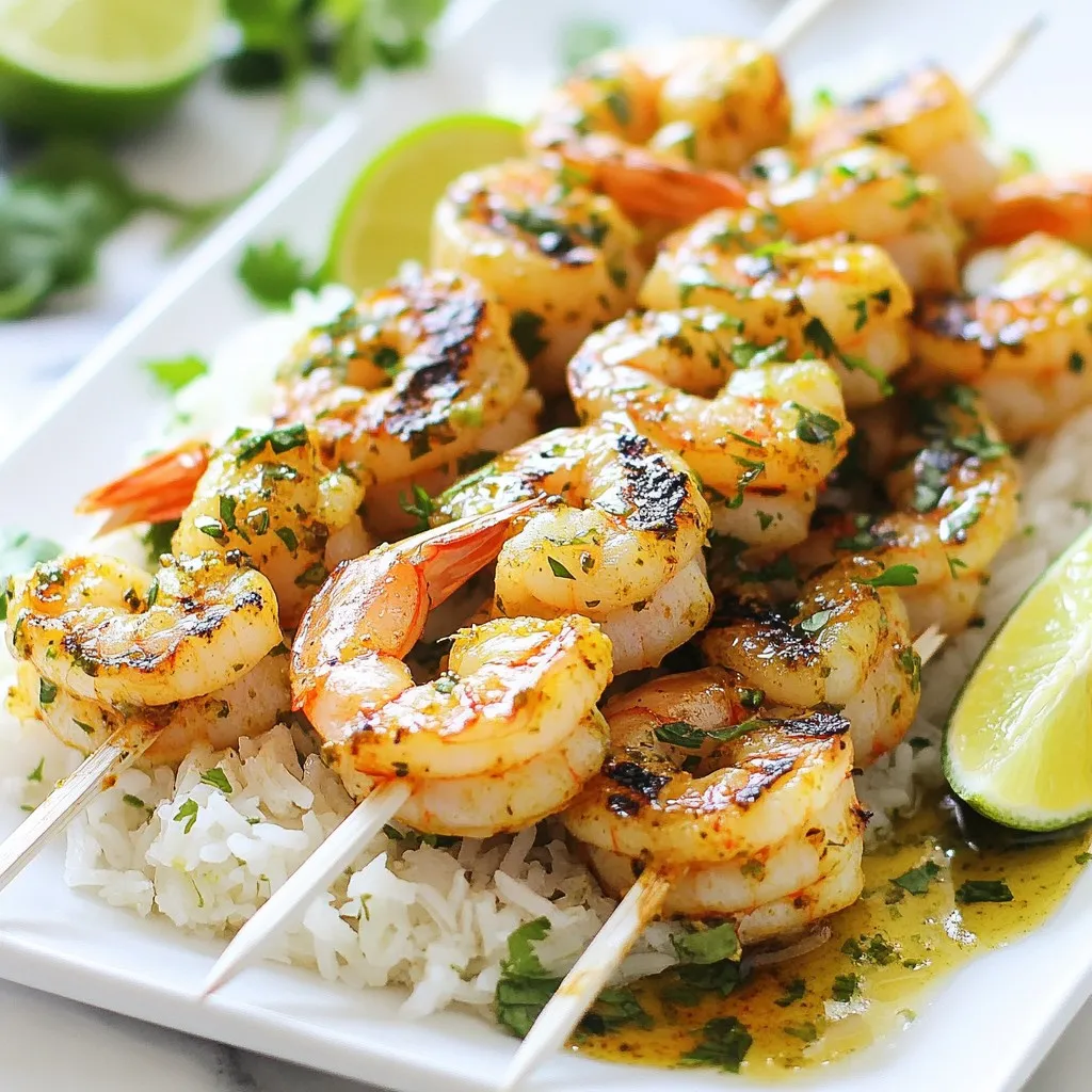 Cilantro Lime Shrimp Skewers Simple Flavorful Delight