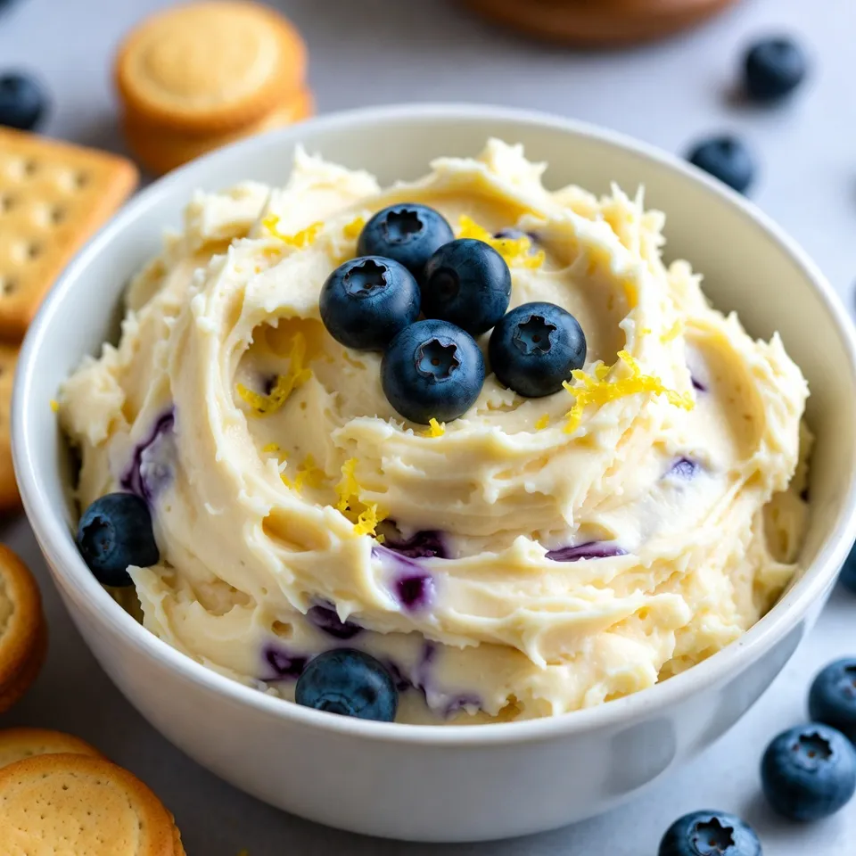 Lemon Blueberry Cheesecake Dip Simple and Delicious