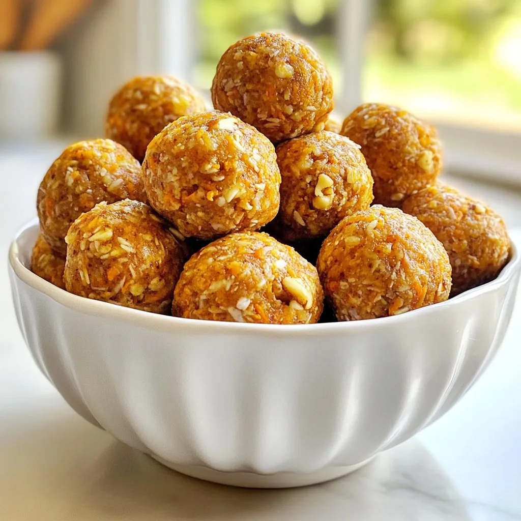 Carrot Cake Energy Balls Tasty and Healthy Snack