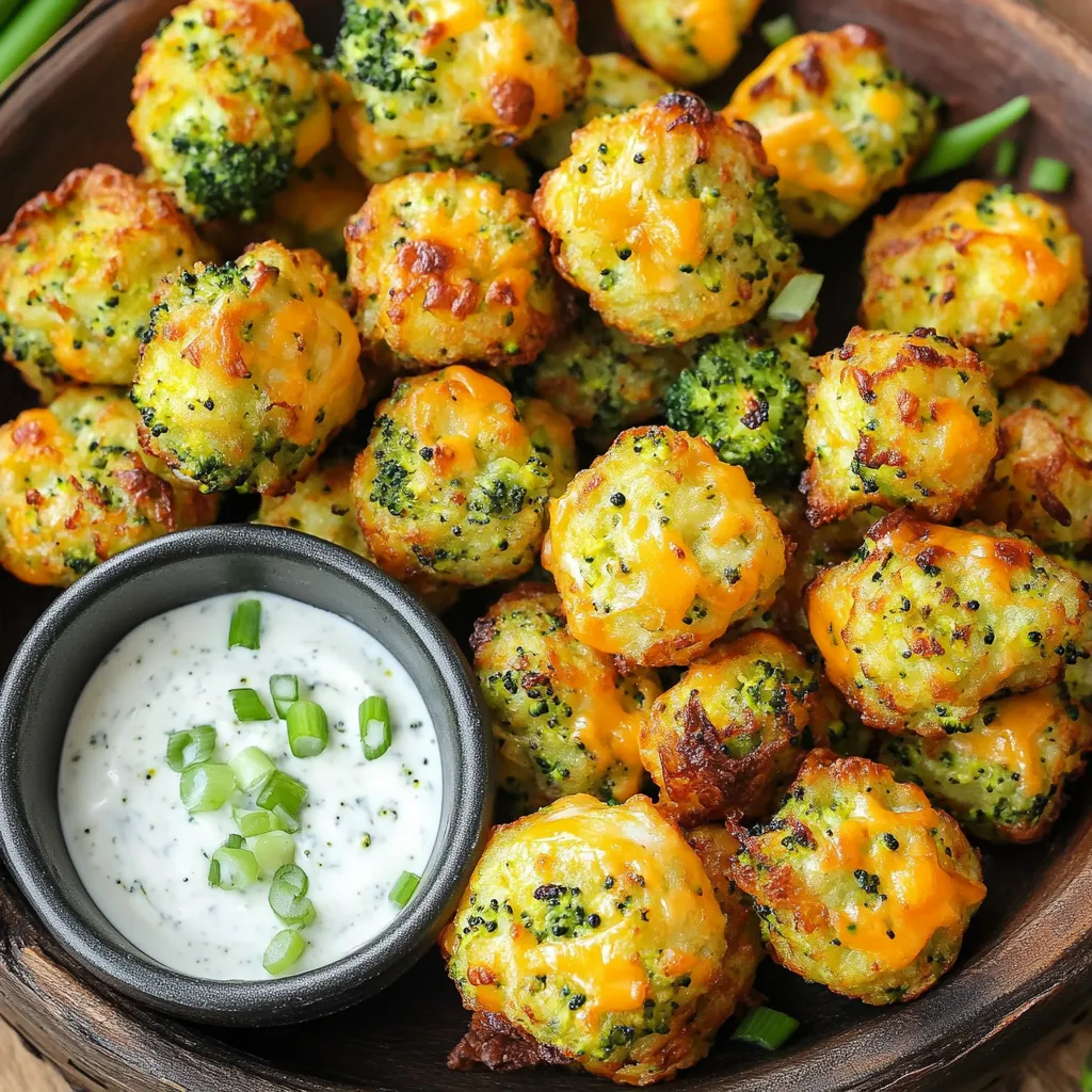 Air Fryer Cheesy Broccoli Tots Flavorful and Easy Recipe