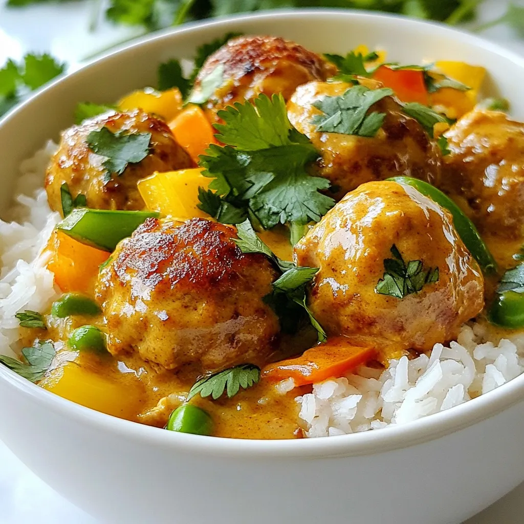 Thai Coconut Curry Meatballs Flavorful and Easy Recipe