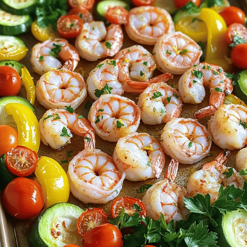 Sheet Pan Lemon Garlic Shrimp Quick and Easy Meal