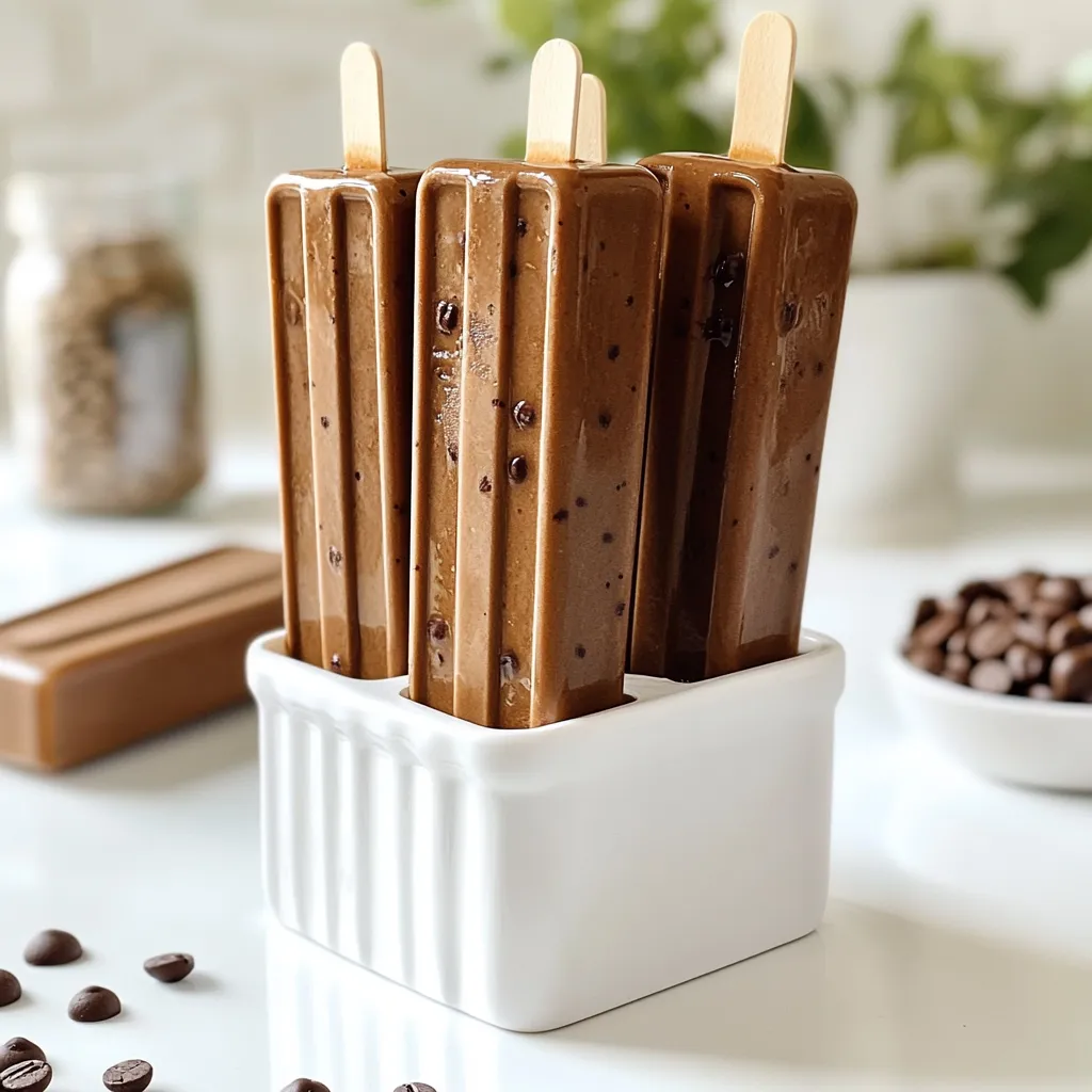 Mocha Iced Coffee Popsicles Tasty Frozen Treat