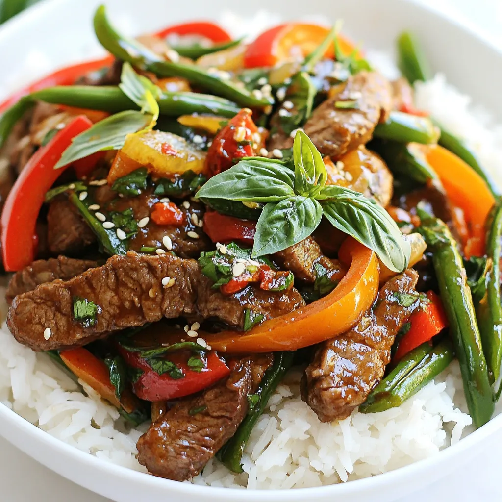 Thai Basil Beef Stir Fry Quick and Flavorful Meal