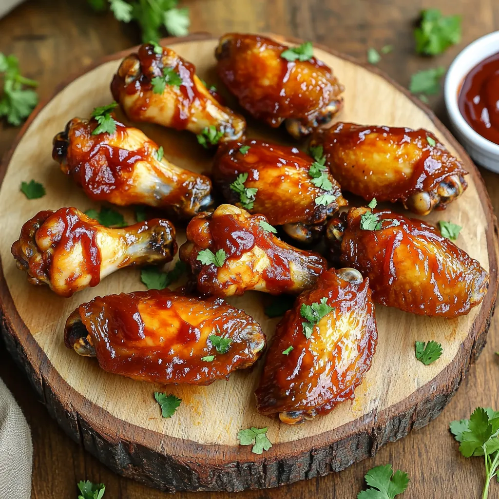 Crispy Air Fryer BBQ Chicken Wings Flavor Explosion