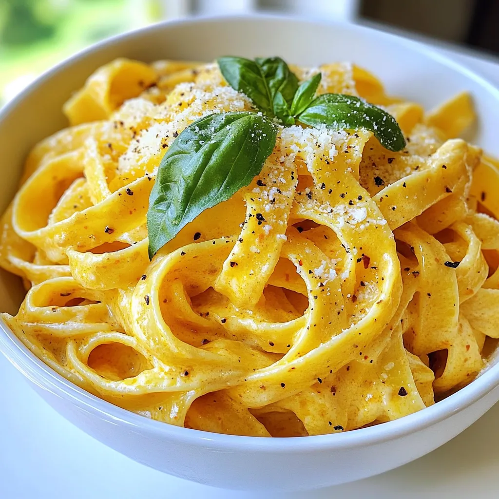 Creamy Roasted Red Pepper Pasta Easy Weeknight Dinner
