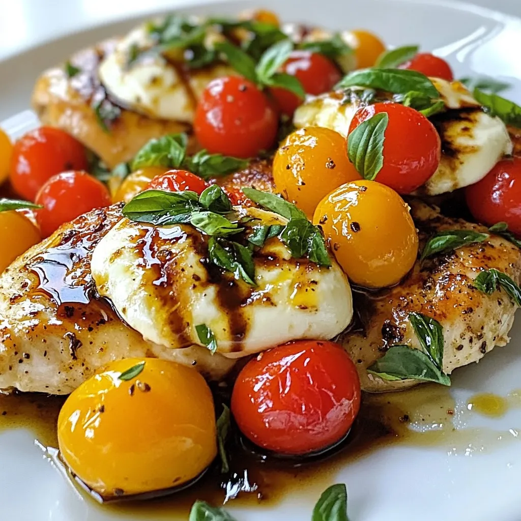 Balsamic Glazed Caprese Chicken Flavorful and Fresh Dish