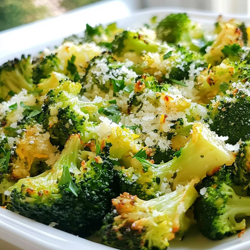 Garlic Parmesan Roasted Broccoli Flavorful Side Dish