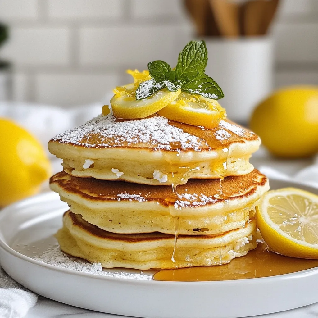 Lemon Ricotta Pancakes Fluffy and Delightful Treat
