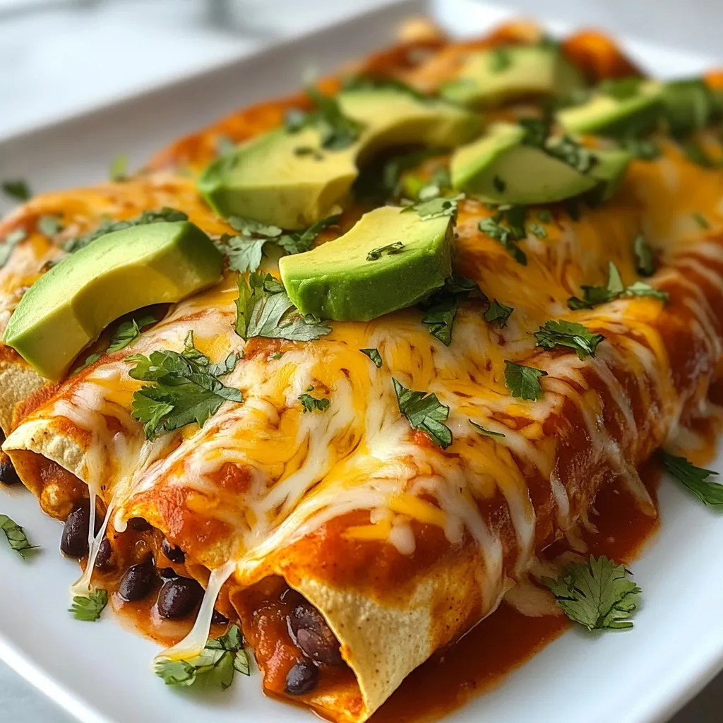 Spicy Black Bean Enchiladas Flavorful and Easy Recipe