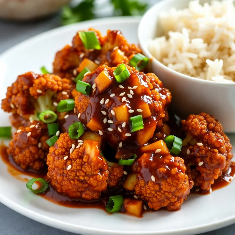 Crispy General Tso’s Cauliflower Flavorful Vegan Dish
