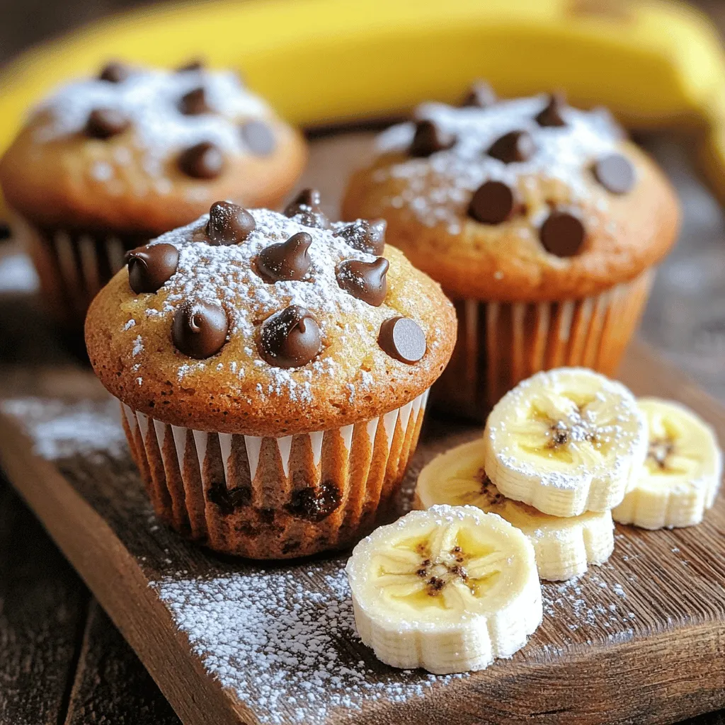 Chocolate Chip Banana Muffins Bakery Delight Recipe