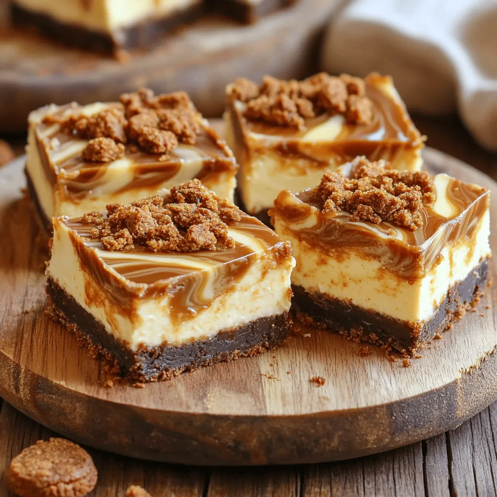 No-Bake Biscoff Cheesecake Brownie Bars Delight