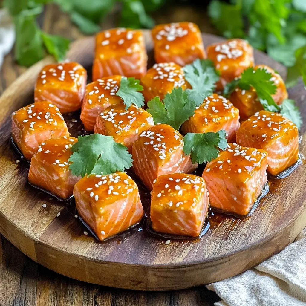 Air Fryer Sweet Chili Salmon Bites for Easy Enjoyment
