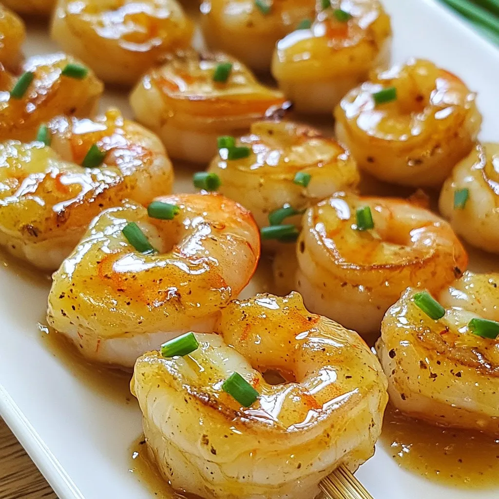 Honey Garlic Glazed Shrimp Skewers Flavorful Delight