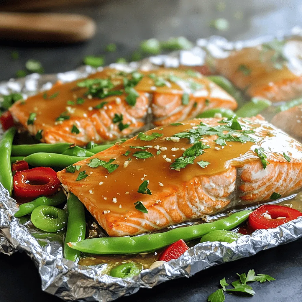 Honey Garlic Salmon Foil Packs for a Quick Meal