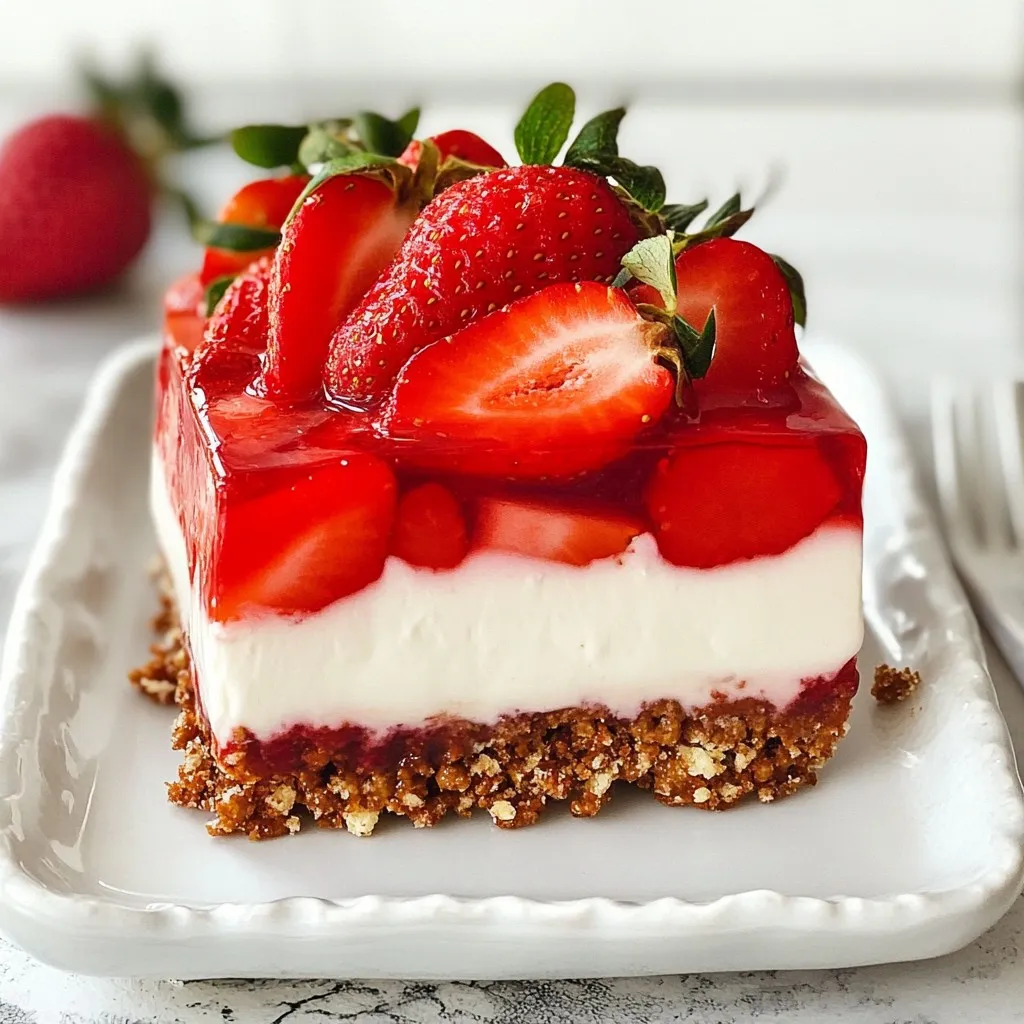 Strawberry Pretzel Dessert Bars Irresistible Treat