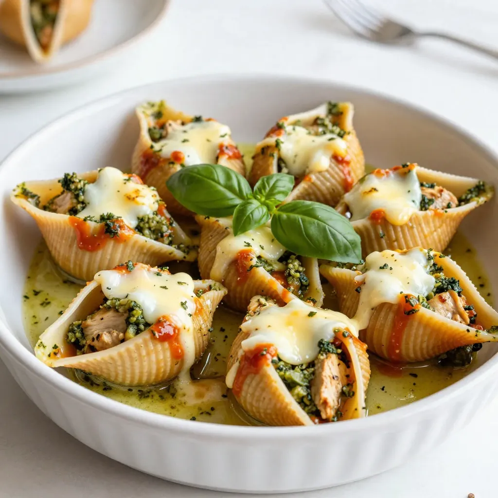 Pesto Chicken Stuffed Shells Savory and Simple Dish