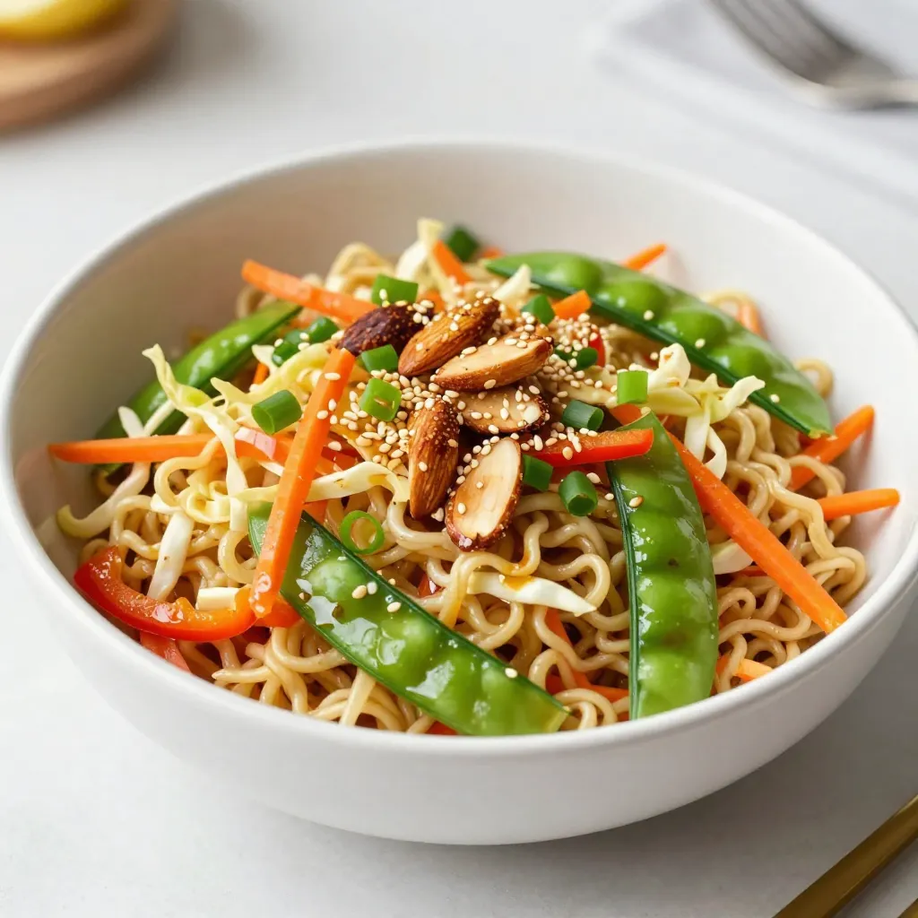 Crunchy Ramen Noodle Salad Fresh and Flavorful Mix