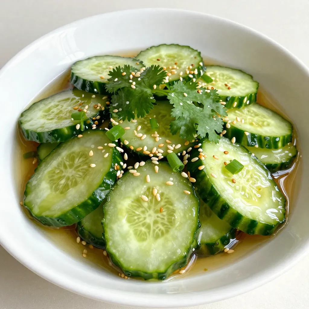 Spicy Sesame Cucumber Salad Crunchy and Delicious Dish