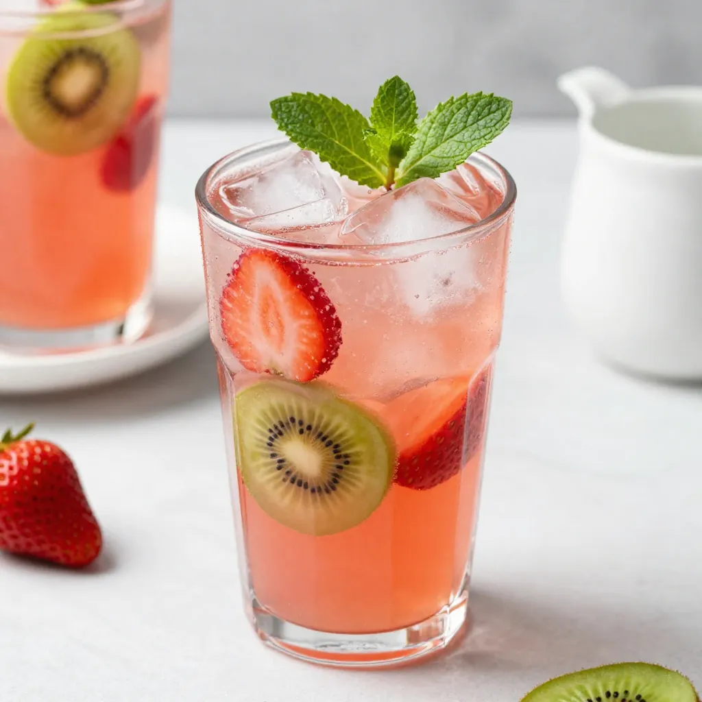 Strawberry Kiwi Lemonade Refreshing Summer Drink