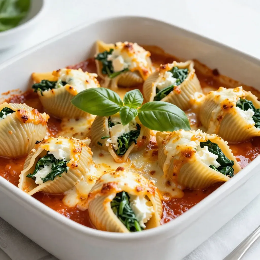 Savory Spinach Ricotta Stuffed Shells Easy Recipe