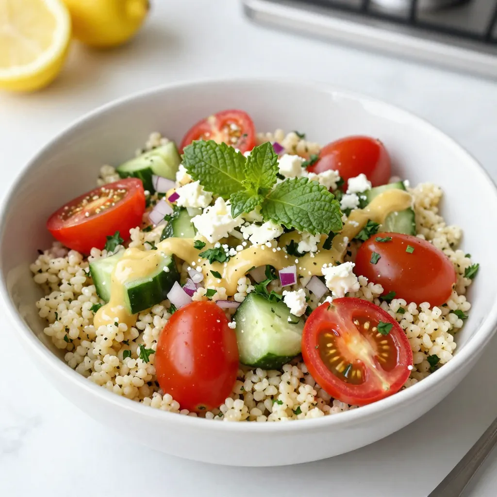 Lemon Herb Couscous Salad Fresh and Flavorful Dish