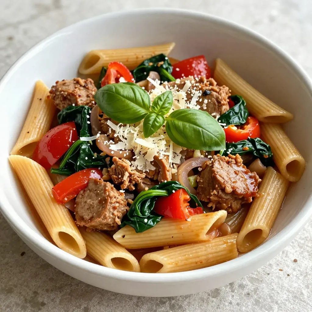 One-Pot Turkey Sausage Pasta Quick and Easy Meal