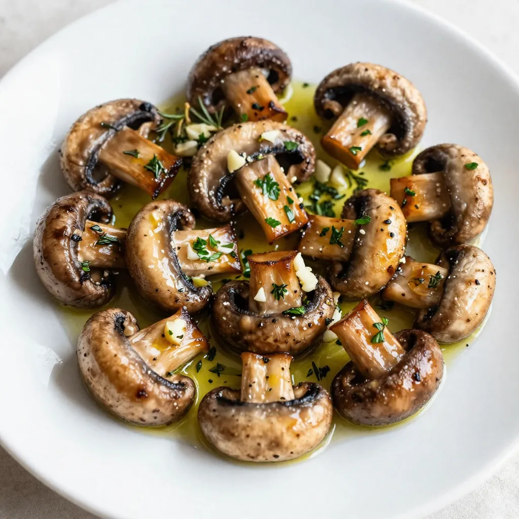 Garlic Herb Roasted Mushrooms Flavorful Simple Dish