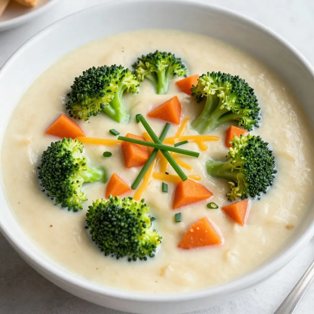Creamy Broccoli Cheddar Soup Easy and Comforting Recipe