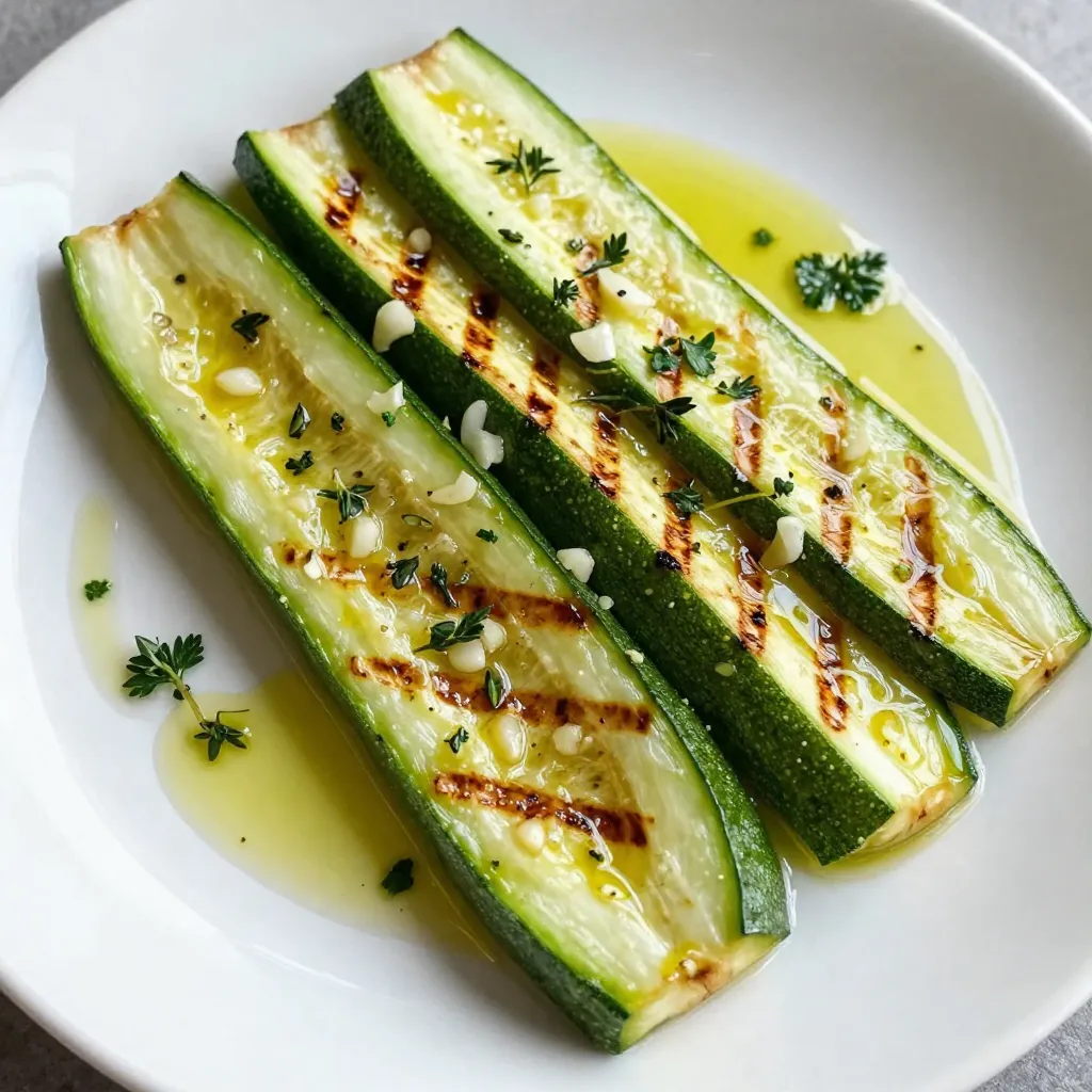 Garlic Herb Grilled Zucchini Flavorful Summer Side